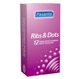 Load image into Gallery viewer, SHARP PRICE - Pasante Ribs &amp; Dots Condoms - 12 pcs