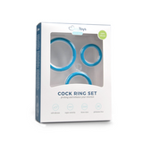 Load image into Gallery viewer, Three Size Penis Ring Set - Blue