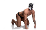 Load image into Gallery viewer, Spike Puppy BDSM Hood - Black/White