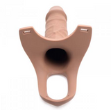 Load image into Gallery viewer, Hollow Strap-On Silicone Dildo With Harness