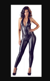 Load image into Gallery viewer, Bottomless Sexy Wetlook Catsuit