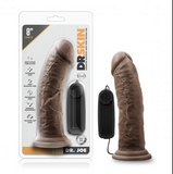 Load image into Gallery viewer, Dr. Skin - Dr. Joe Dildo Vibrator with suction cup 20 cm - Chocolate