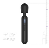 Load image into Gallery viewer, BLAQ - Digital Wand Vibrator Black 360 grams