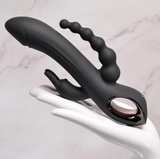 Load image into Gallery viewer, Evolved - Trifecta Rabbit Vibrator Black