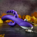 Load image into Gallery viewer, Evolved - Lick Me Triple Stim Vibe Vibrator Purple