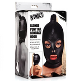 Indlæs billede til gallerivisning Blonde Ponytail Bondage Hood Maske