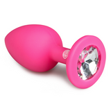 Load image into Gallery viewer, Diamond Butt Plug Small - Pink
