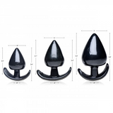 Indlæs billede til gallerivisning Triple Spades 3-Piece Anal Butt Plug Sæt