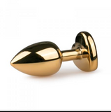 Indlæs billede til gallerivisning Metal Butt Plug No. 3 - Gold/Pink