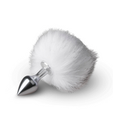 Load image into Gallery viewer, Bunny Tail Plug No. 1 - Silver/White