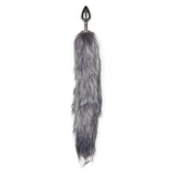 Load image into Gallery viewer, Fox Tail Plug No. 6 - Silver 45 cm