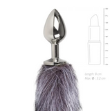 Indlæs billede til gallerivisning Fox Tail Plug No. 6 - Silver 45 cm