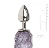 Indlæs billede til gallerivisning Fox Tail Plug No. 4 - Silver 45 cm