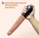 Load image into Gallery viewer, Dr. Skin Silicone - Dr. Knight - Thrusting and Vibrating Dildo - Beige