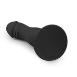 Load image into Gallery viewer, Black silicone dildo with suction cup